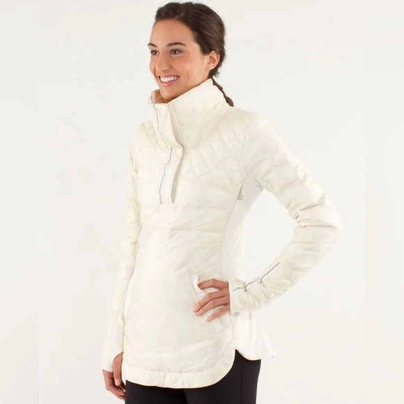 Lululemon What The Fluff Pullover in Polar Cream size 4 down filled - Picture 12 of 12